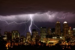 Storm over city